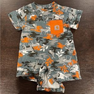Carhartt Camo Deer Baby Outfit- 3 months